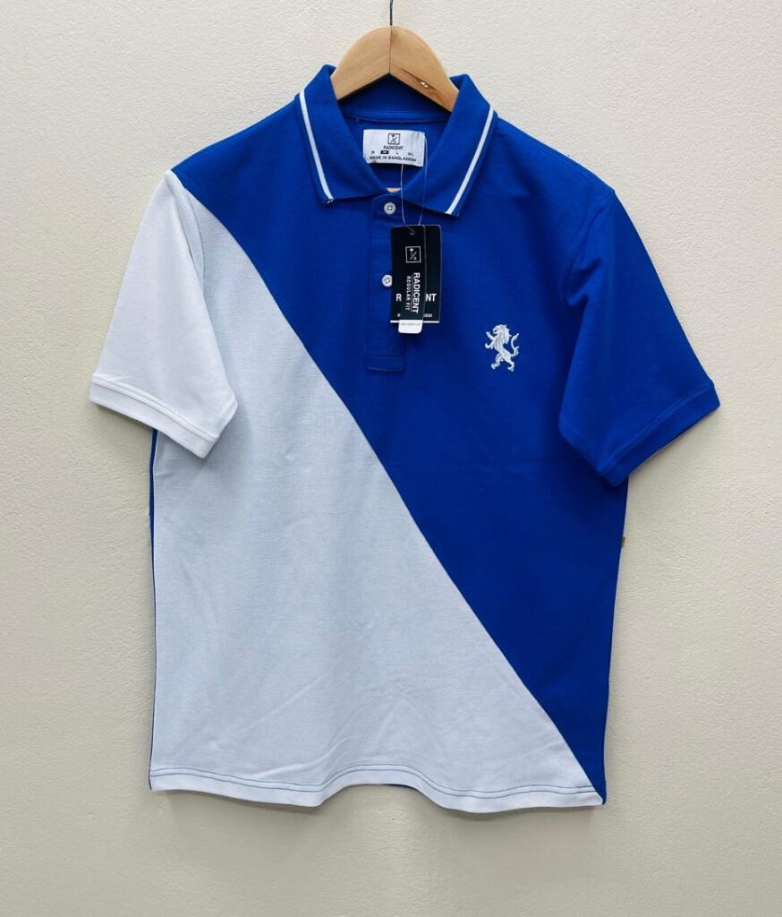Blue White Half Tone 874x1024